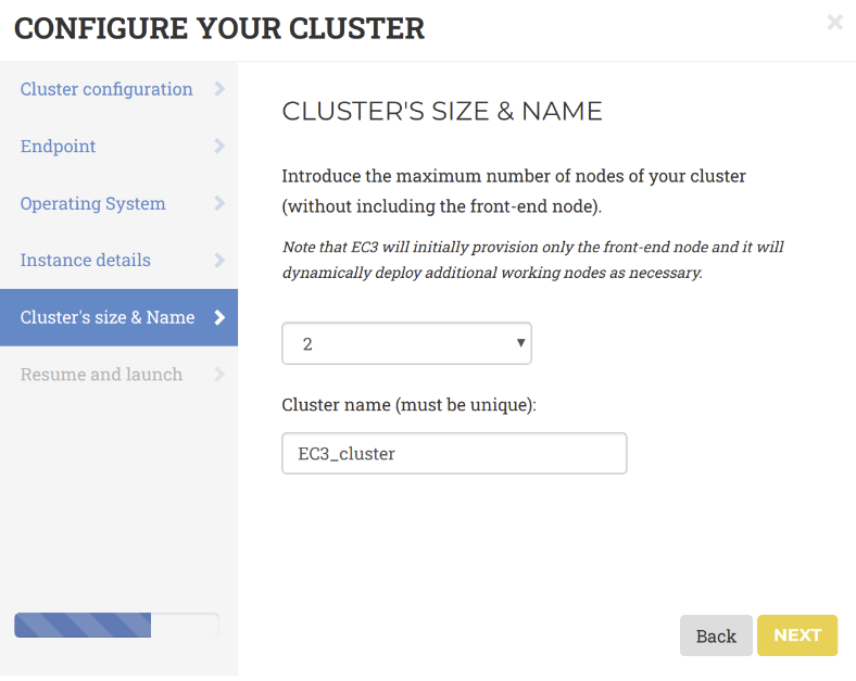 Select the maximum number of nodes