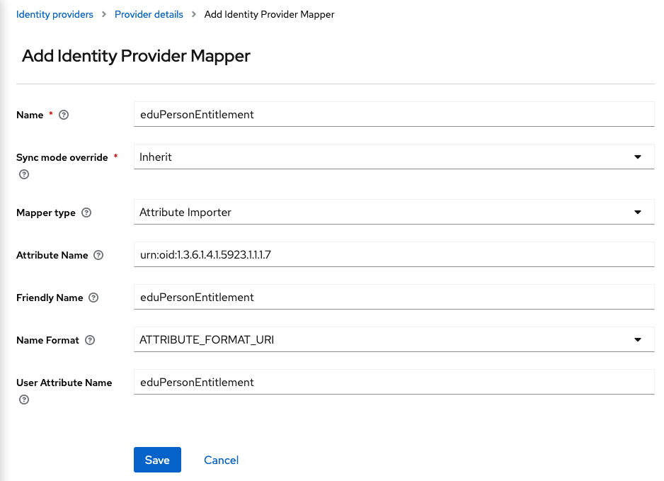 eduPersonEntitlement mapper