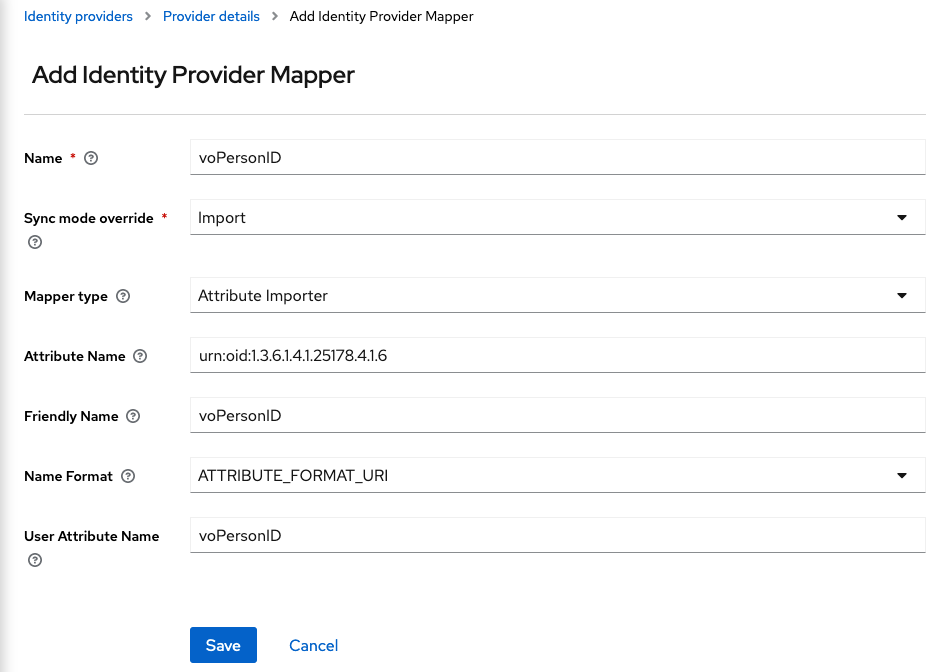 voPersonID mapper