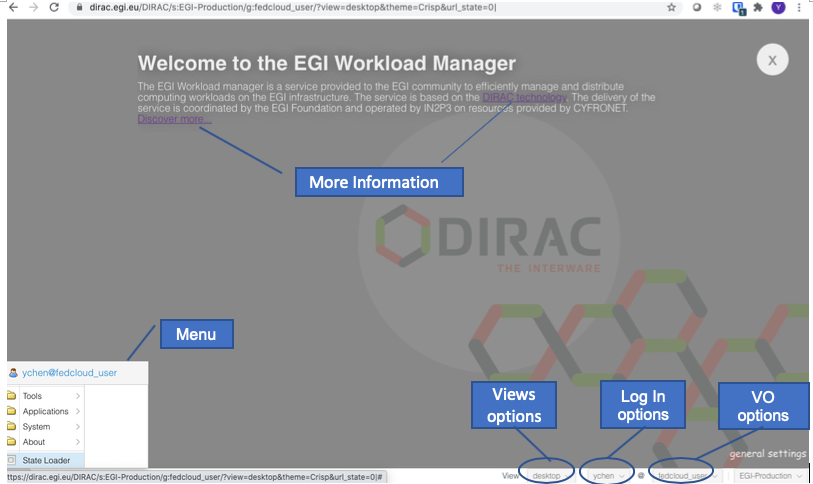 The EGI Workload Manager service Web portal