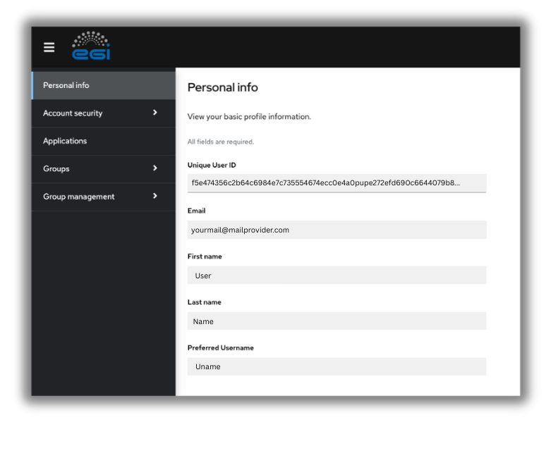 User profile