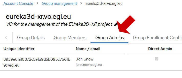 Group Admins