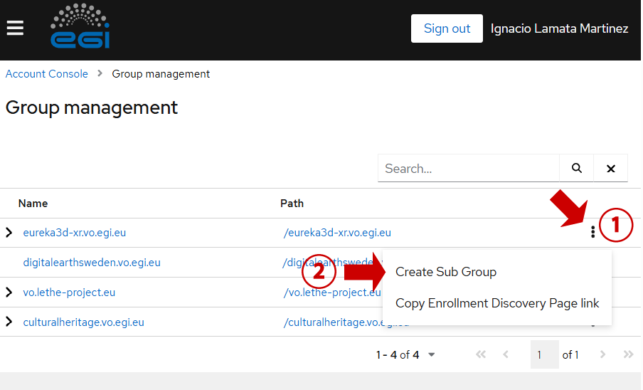 Create subgroup from main list