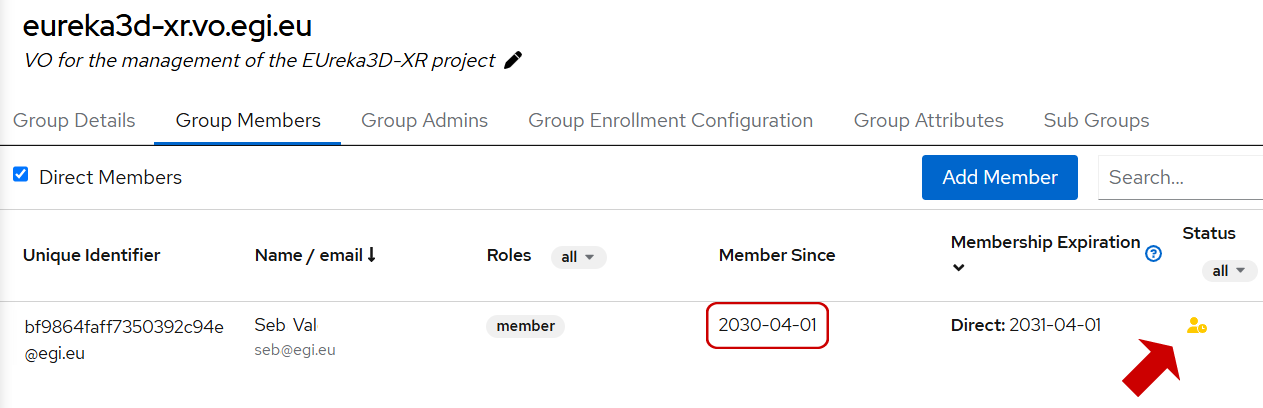 Group enrolment future membership