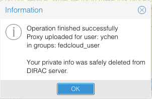 The wizard to upload the .p12 proxy certificate