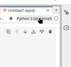 Define kernel in existing notebook
