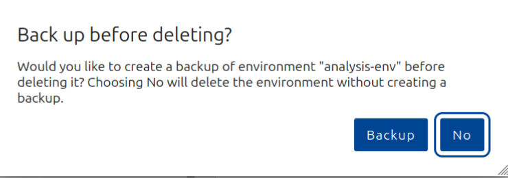 Backup before delete