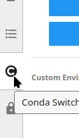 Conda Switcher Sidebar
