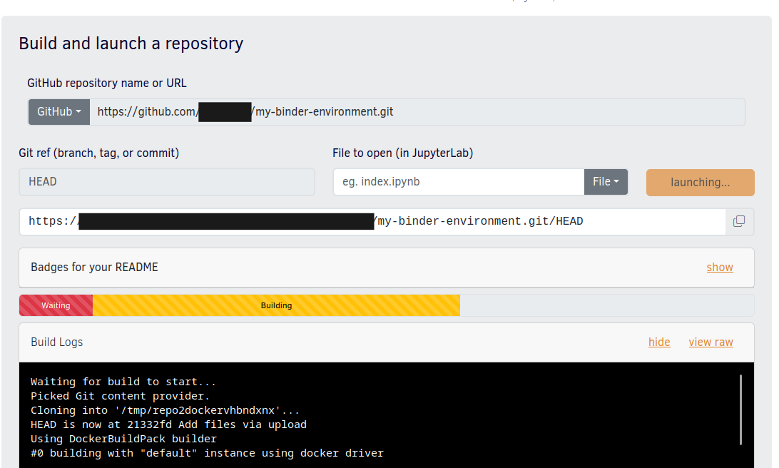 Build a repository