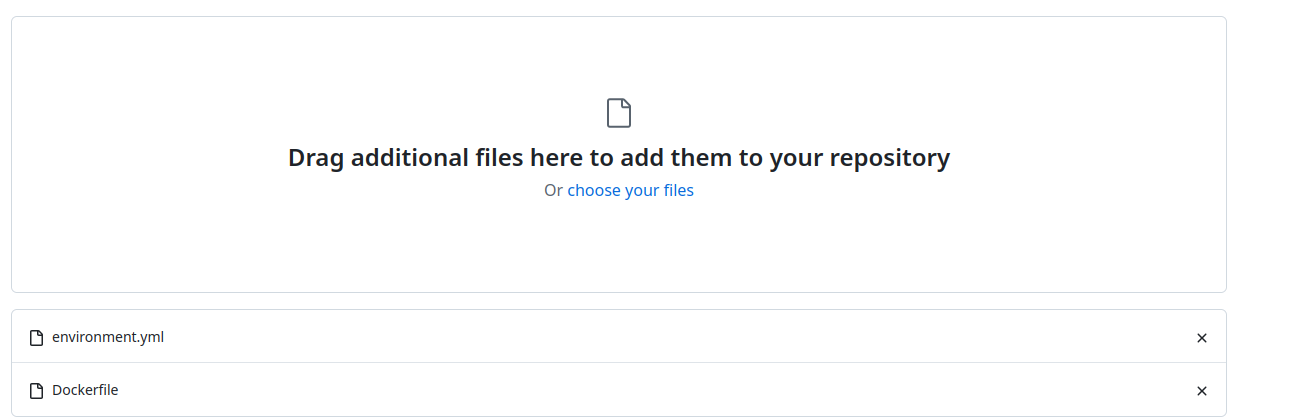 Upload dockerfile