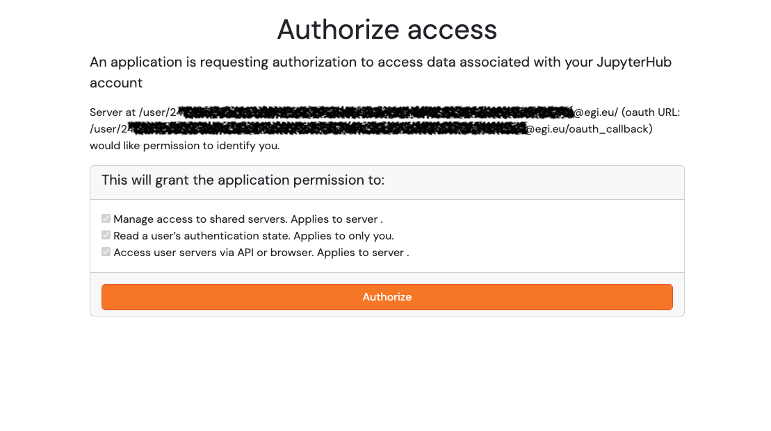 Authorize access